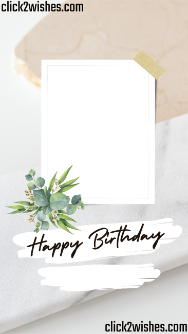 Birthday Wishes Card Frame