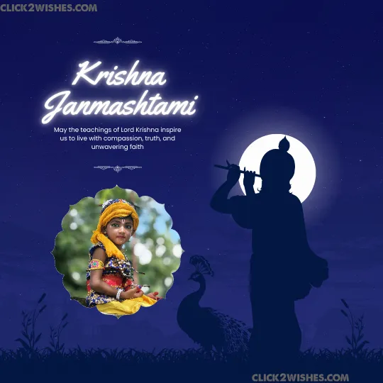 Shri Krishna Janmashtami Wishes – Peaceful Blessings, Spiritual Quotes & Lovely Greetings