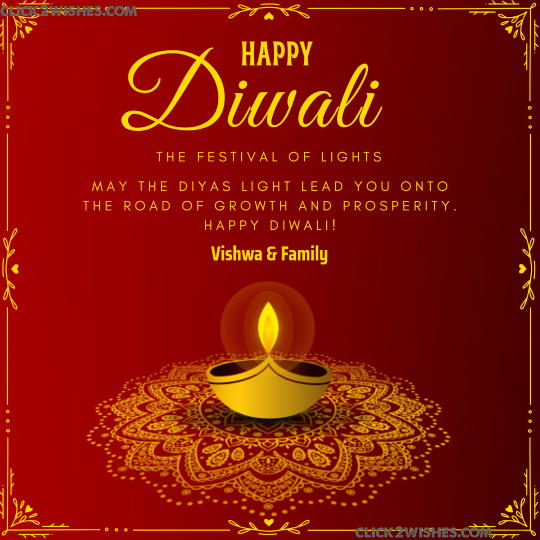 Happy Diwali Photo Frame – Create Custom Greetings with Photo, Name & Message