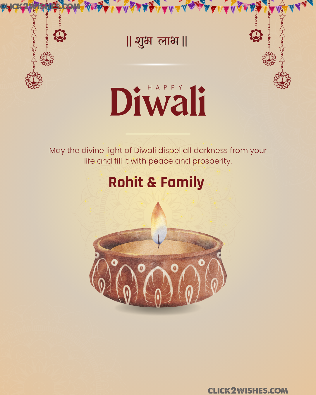 Diwali Photo Frame Maker – Add Name, Photo & Custom Text for Happy Diwali Wishes